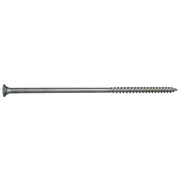 Buildright Deck Screw, #10 x 6 in, Steel, Flat Head, Phillips Drive, 33 PK 53841 - main